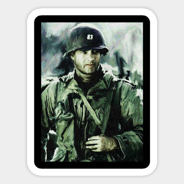 saving private ryan tom hanks Sticker by Thinkerman